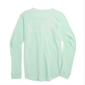 Vinyard Vines Light Mint Green Waffle Pullover Size Small Long Sleeve S